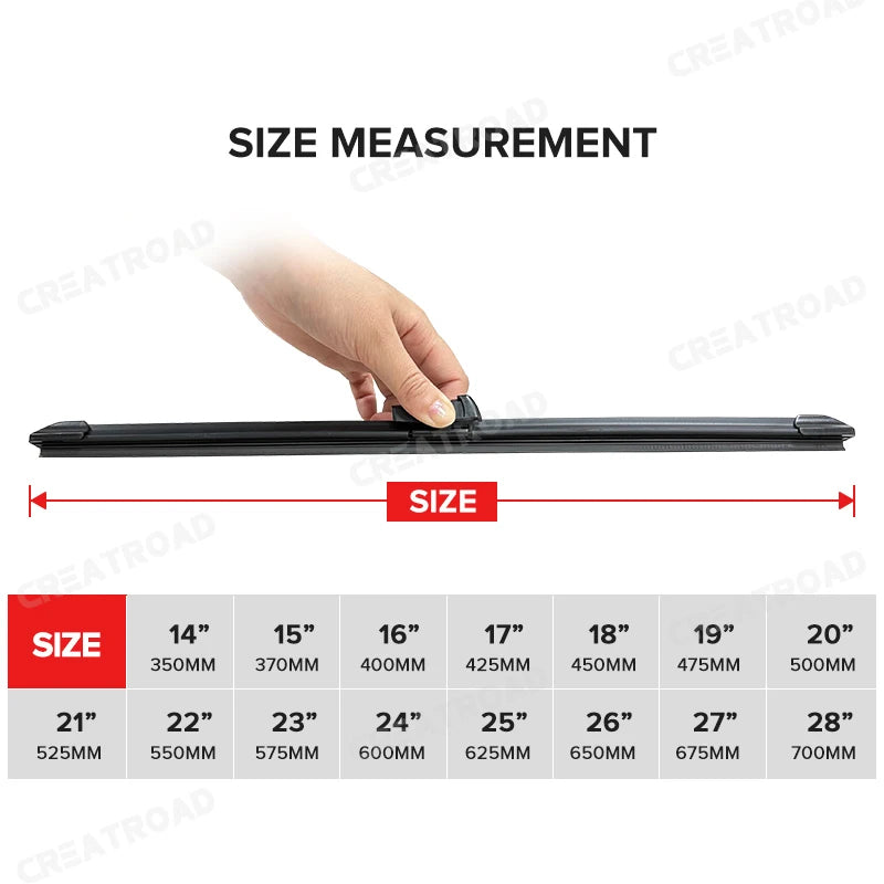 Wiper LHD Front & Rear Wiper Blades Set For Seat Ibiza Coupe 6J Hatchback 2012 - 2017 Windscreen Windshield Window 24"16"13"