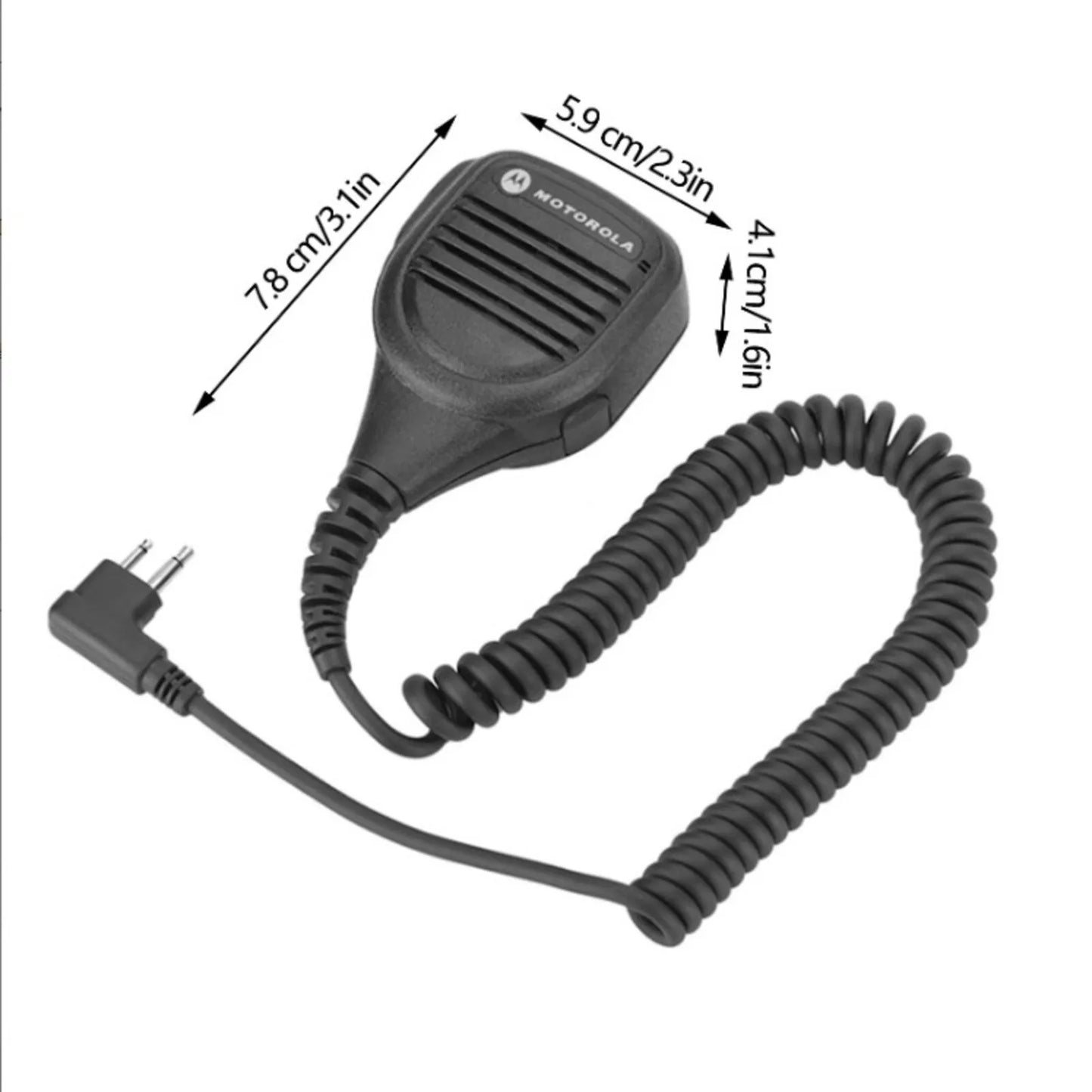 3.5mm Headphone Jack Speaker mic Walkie talkie Radio Hand Microphone with Steel Belt Clip