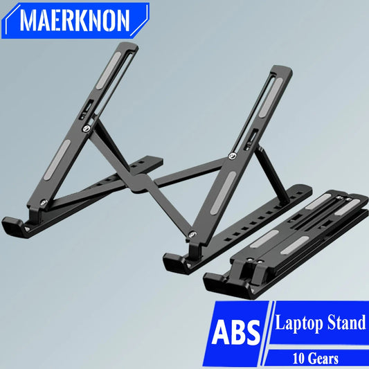 Foldable Laptop Stand Adjustable Portable Notebook Bracket Support Base ABS Holder For Macbook Air Pro Accessories Convenient