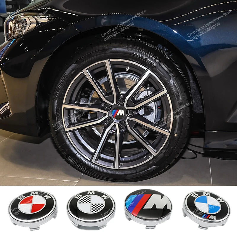 4pcs 56/60mm Car Wheel Center Hub Cap Stickers Styling For BMW M Performance E36 E46 E60 E90 E91 E92 E93 F30 F20 M3 Accessories