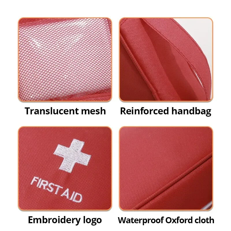 Empty Portable First Aid Kit for Outdoor Travel Home Small Medical Bag Emergency Survival Storage Household Camping Medic Box