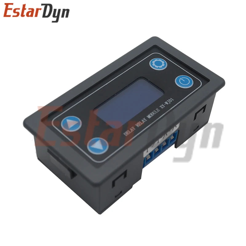 DC 6~30V LED Digital Time Delay Relay Module Programmable Timer Relay Control Switch Timing Trigger Cycle with Case for Indoor