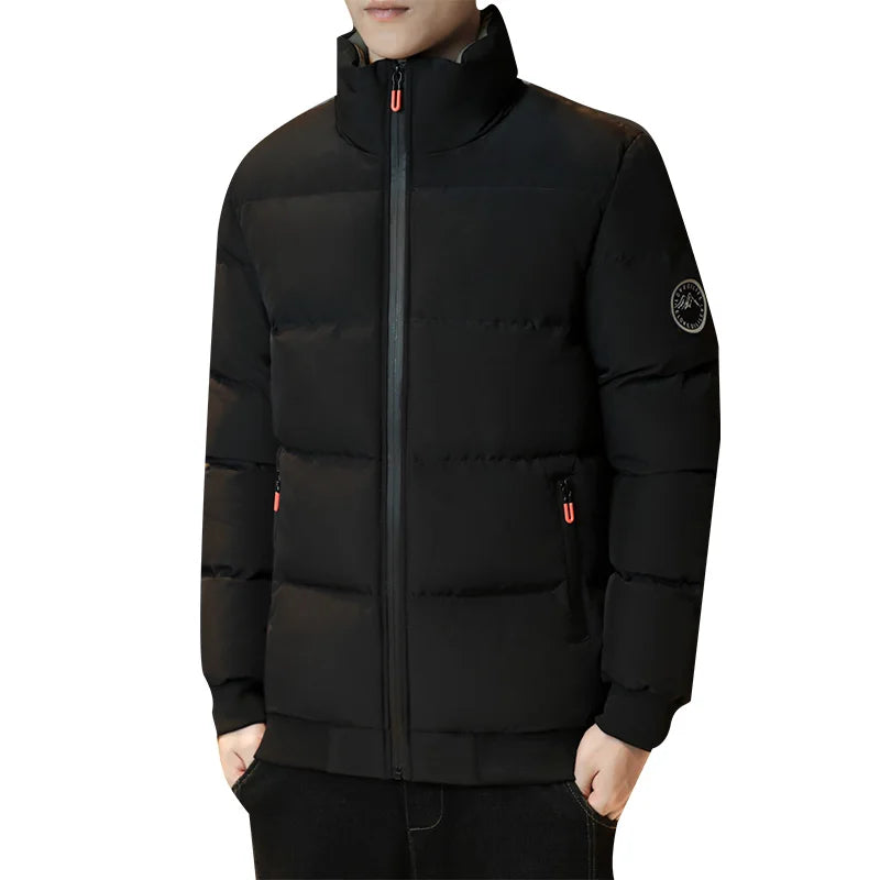 2023 explosive autumn and winter cotton-padded men's fashion brand warm cotton-padded jacket on cotton-padded coat coat