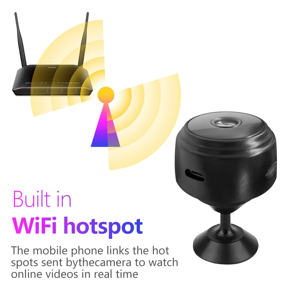 A9 WiFi Mini Camera Recorder Security Monitoring Wireless Video Mini Camera Recorder Voice Camera Smart Home For Infants And Pet