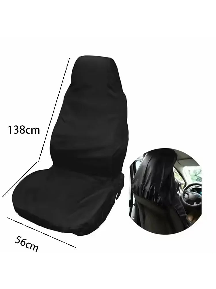 A Pair of Car Seat Covers Made of Oxford Cloth That Is Waterproof, Stain Resistant, and Easy to Clean. Front Seat Covers Are All