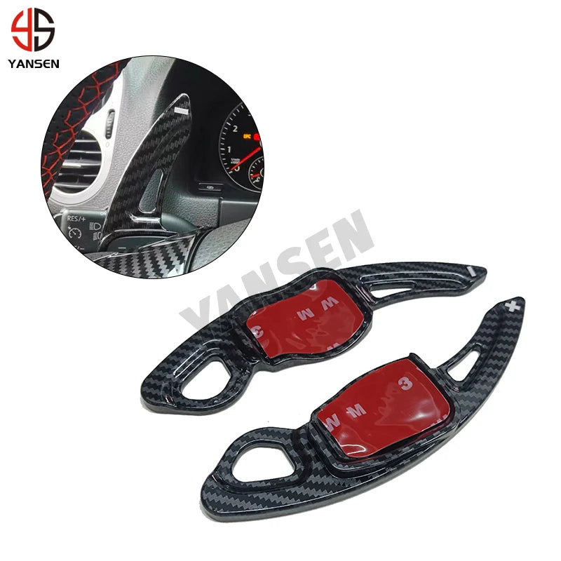 Paddle shifter for VW Golf 5 MK5 GOLF 6 MK6 gti Steering Wheel Paddle Shift Carbon Sticker Accessories