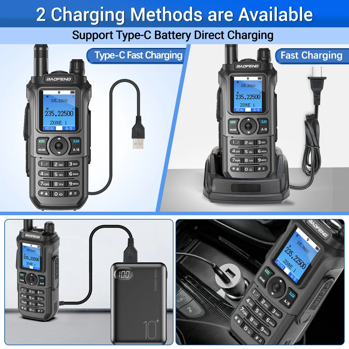 Baofeng UV-21 GPS Walkie Talkie Air Band Wireless Copy Frequency Long Range High Power Ham Two Way Radio Upgraded UV-17Pro GPS