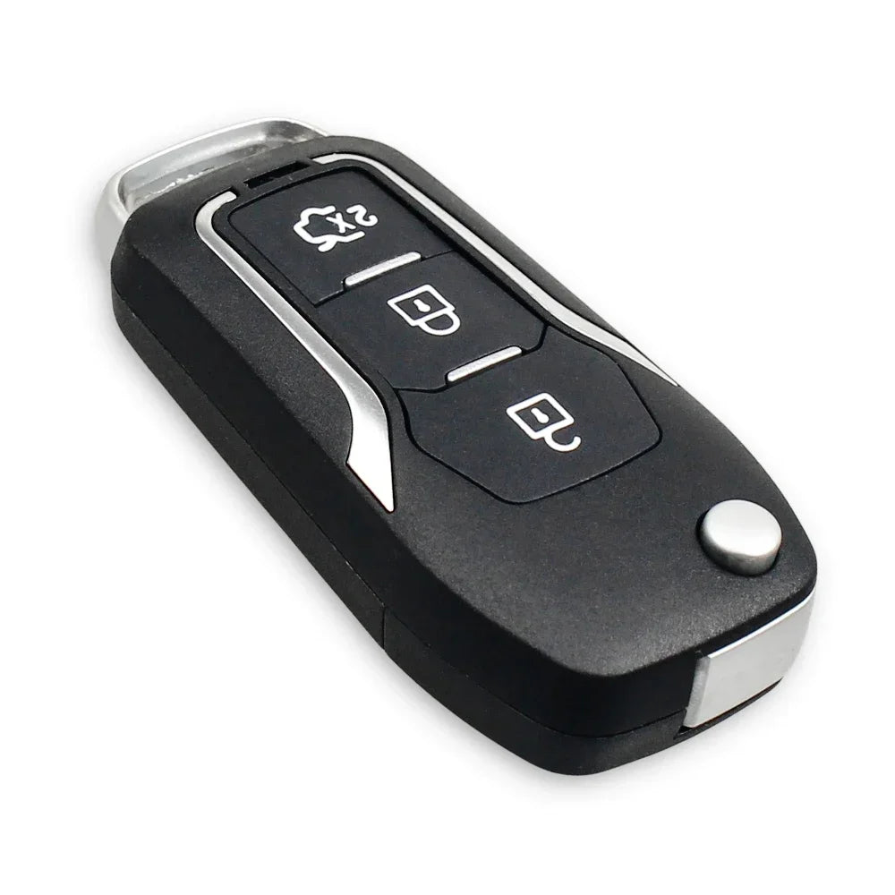 KEYYOU Modified Flip Folding Remote Car Key Shell For Ford Focus Mondeo Fiesta C S Max Galaxy