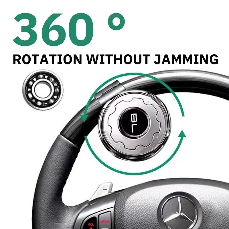 Car Steering Wheel Booster Spinner Knob Labor Saving Truck Tractor Forklift 360 Degree Grip Ball Turning Hand Control Auto Parts