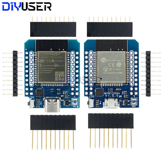 For Wemos Mini D1 ESP8266 ESP32 ESP-32S WIFI Bluetooth CP2104 Development Board Module For Arduino With Pins