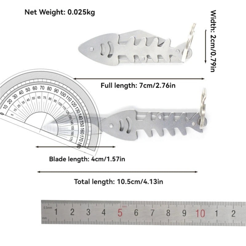 Outdoor folding knife, stainless steel multifunctional mini portable pocket knife, unboxing knife