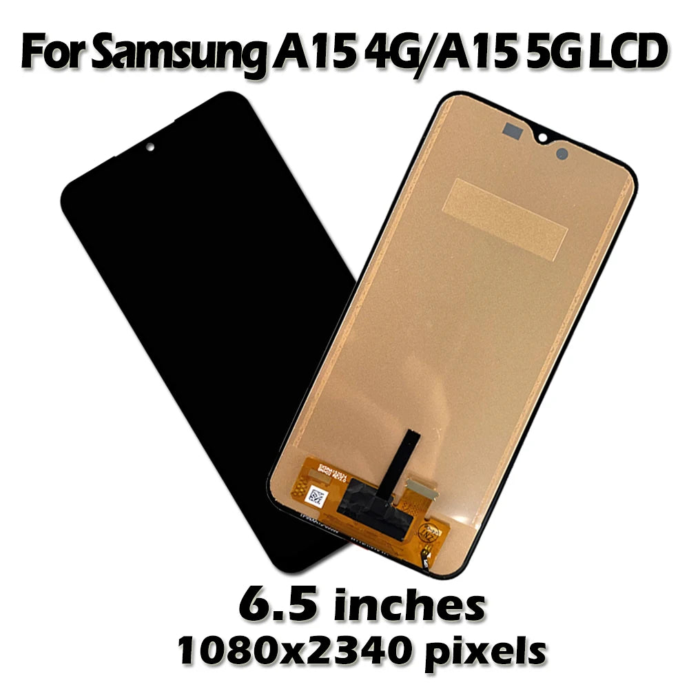 6.5" INCELL For Samsung A15 4G LCD SM-A155F SM-A155M Display Screen Touch Digitizer Assembly For Samsung A15 5G SM-A156B LCD