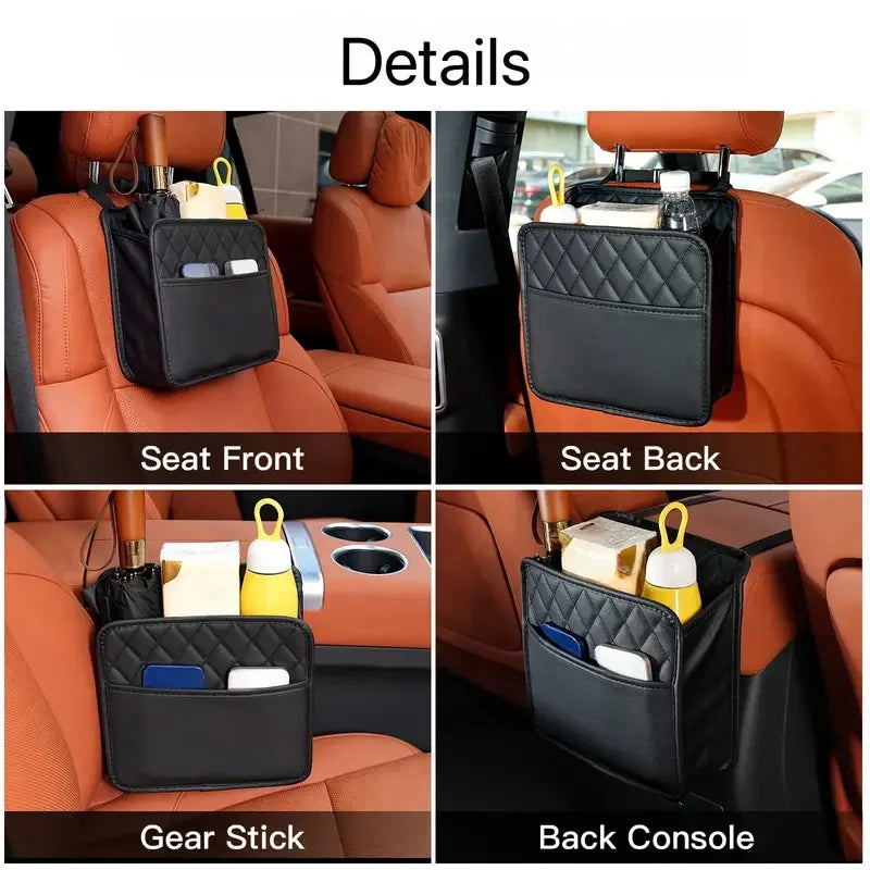 Car Backseat Storage Box Car Organizer Auto Waterproof Phone Pocket Pouch Car Back Seat Organizer Protector Hanging Storage Bag