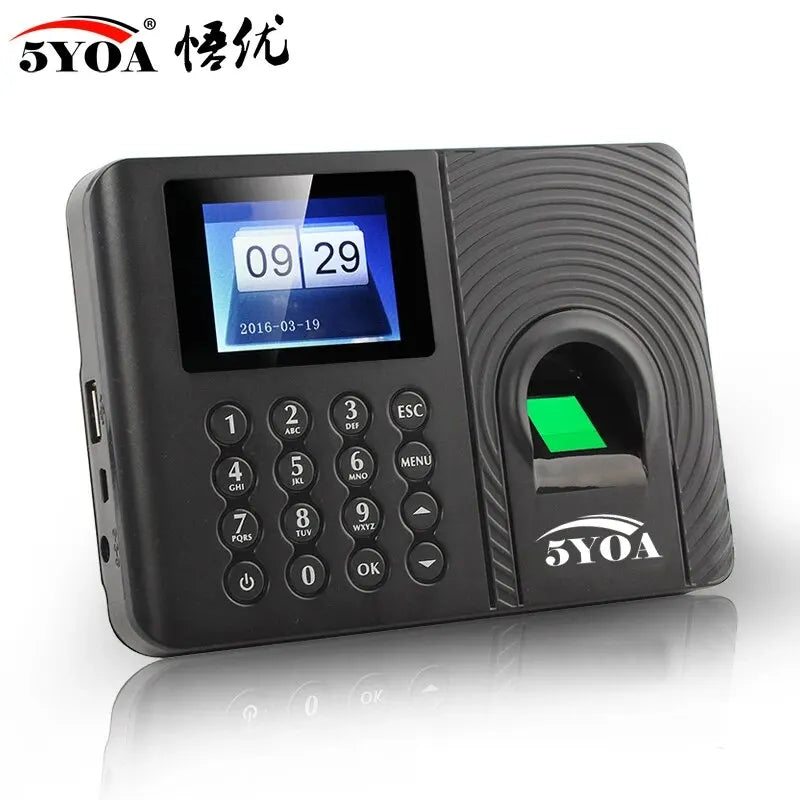 5YOA A10 A01 Attendance Biometric Fingerprint Time Attendance Clock Recorder Employee Recognition Device Electronic