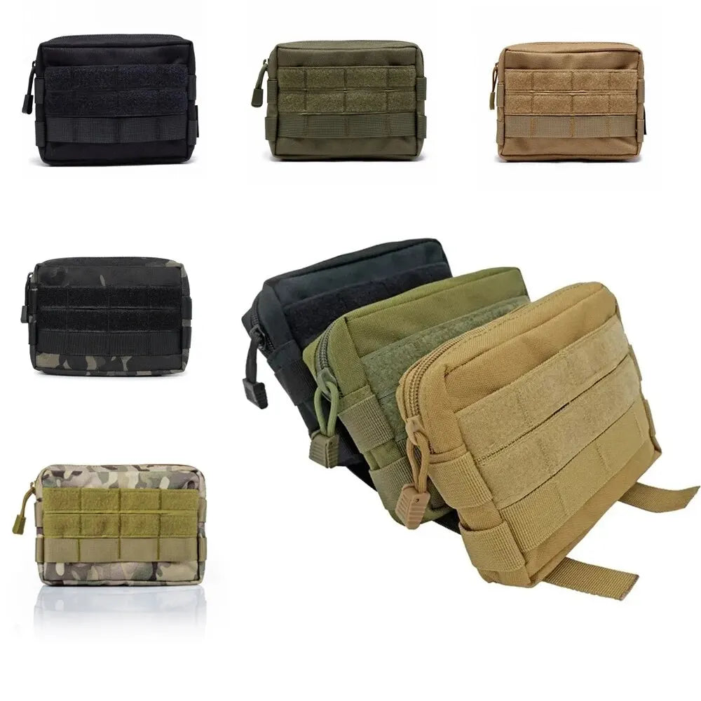 Molle Utility EDC Waist Bag Tactical Pouch Medical First Aid Bag Belt Pouch Outdoor Sports Hunting Bag