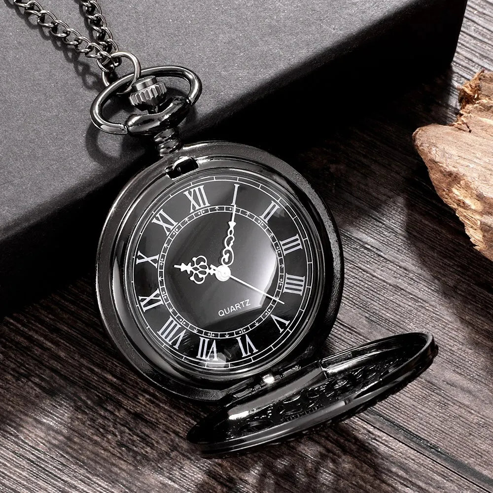 Steampunk Copper Vintage Hollow Gear Hollow Quartz Pocket Watch Necklace Pendant Clock Chain Men Women with Chain Gifts