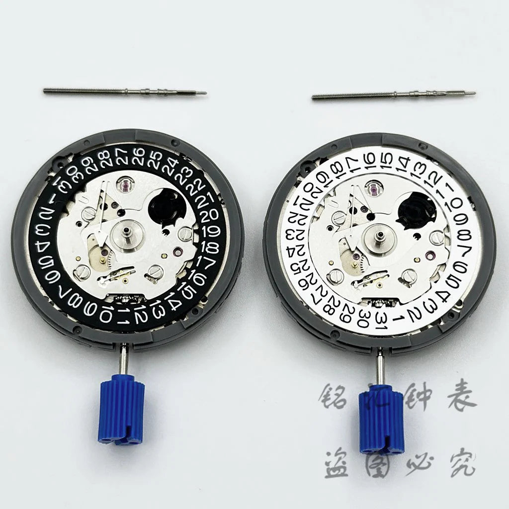 White/Black Calendar 24 Jewels NH35 Mechanical Movement High Accuracy Winding NH35 Automatic Self-winding Stem Set