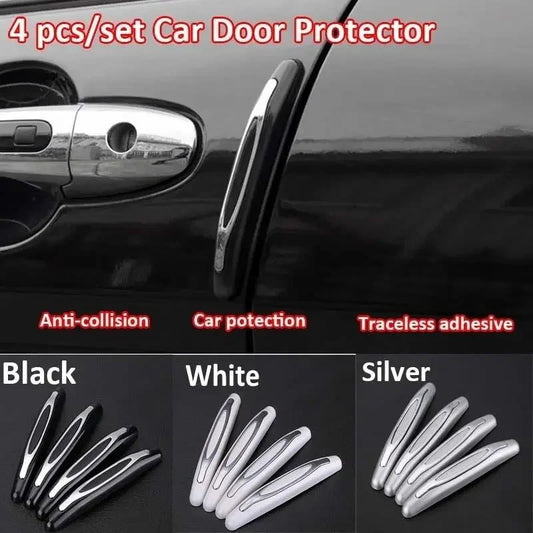 4 Pcs / Set Anti-Collision Car Door Protection Strips Scratches Universal Car Door Guard Strips