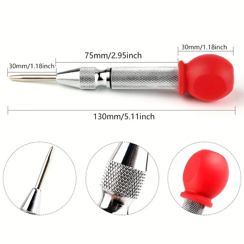 1pc Automatic Center Punch Tool - Perfect for Machinists, Carpenters, and Woodworkers!