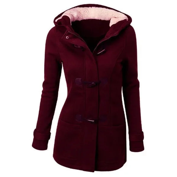 Wish Amazon New Hooded Classic Cotton Jacket Zipper Women's Top Coat Stylish Fashion Parkas In Various Colors