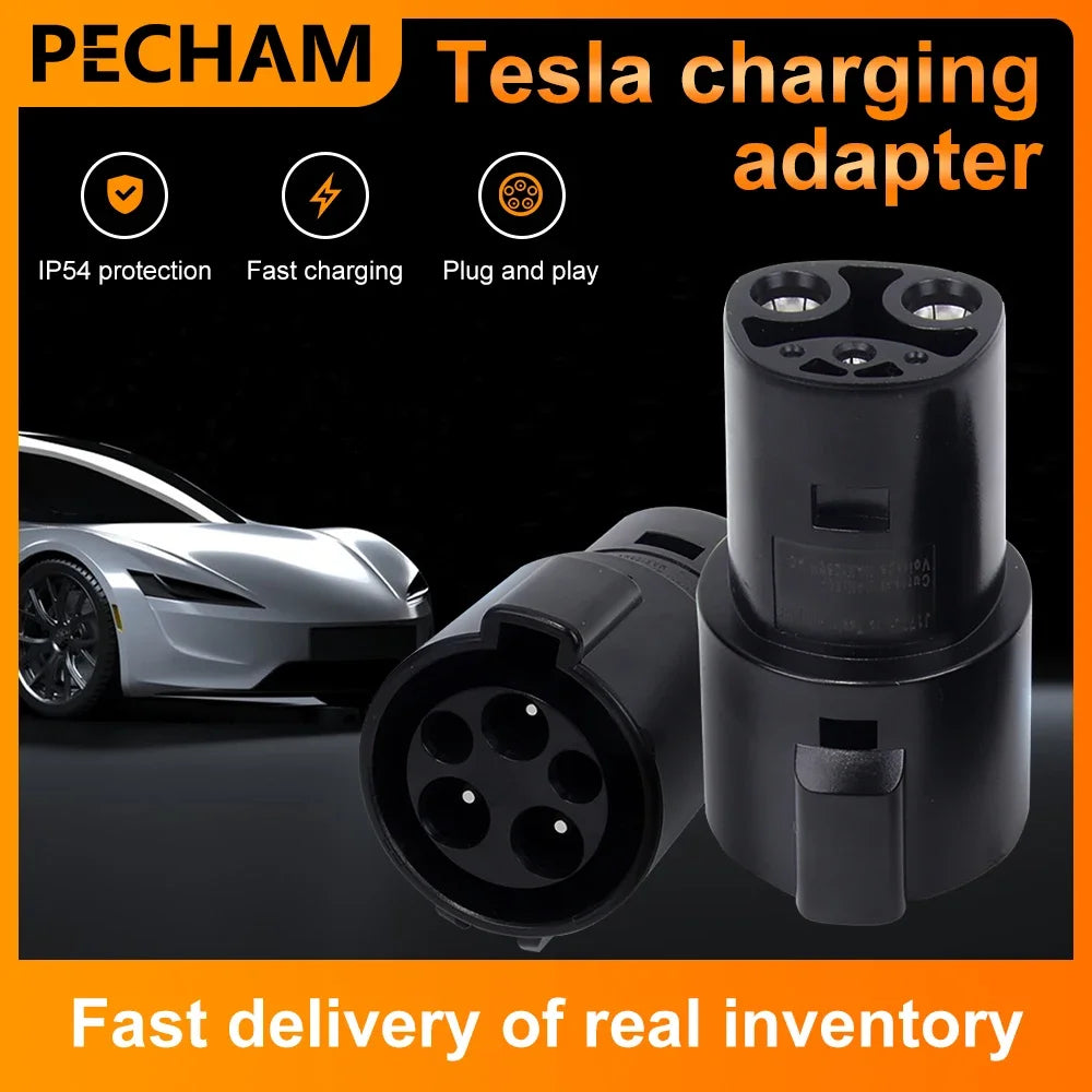 New Electric Vehicle Charging Adapter Type1 J1772 to Teslas Model X Y 3 S for EV Charger Connector EVSE Conversion Teslas Socket