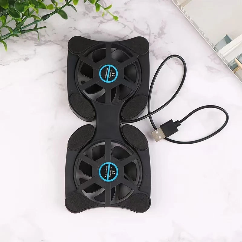 USB Mini Laptop Fan Stand Notebook Foldable Folding Fan Cooler Notebook Cooling Pad Radiator Cooler Master Computer Accessories