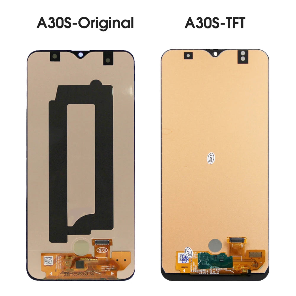 AMOLED A30S Screen, for Samsung Galaxy A30S A307 A307F A307FN A307G A307YN Lcd Dispaly Digital Touch Screen With Frame