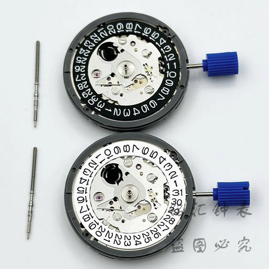 White/Black Calendar 24 Jewels NH35 Mechanical Movement High Accuracy Winding NH35 Automatic Self-winding Stem Set