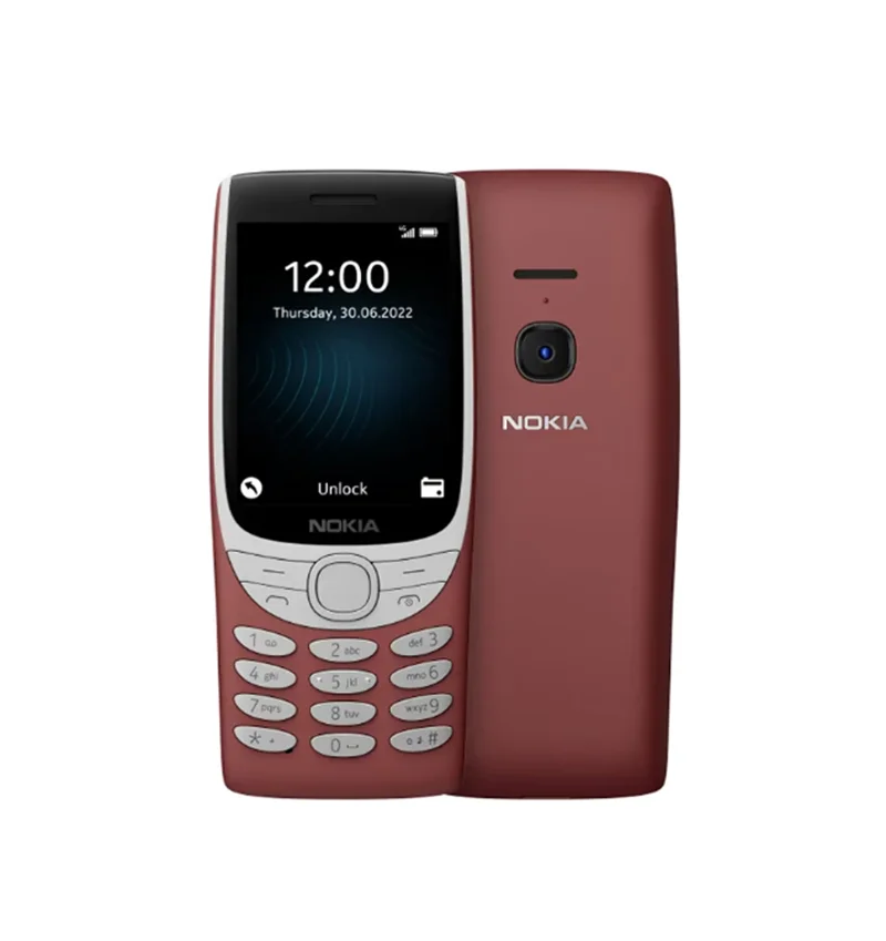 Nokia 8210 4G Feature Phone 2.8 Inch Display Bluetooth 5.0 1450mAh Dual SIM FM Torch Rugged Push-button used Phone