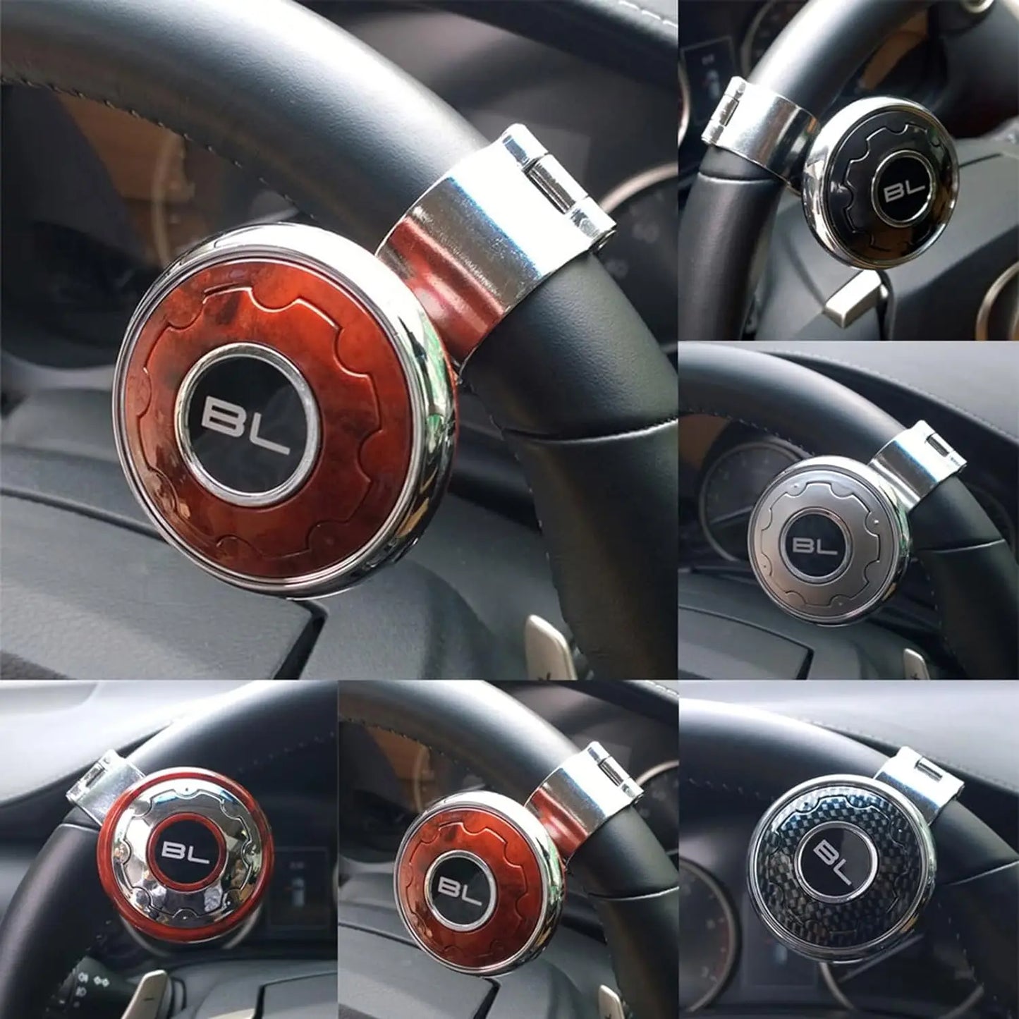 Car Steering Wheel Booster Spinner Knob Labor Saving Truck Tractor Forklift 360 Degree Grip Ball Turning Hand Control Auto Parts