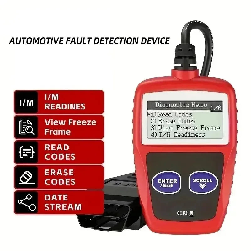 1 PC Car Fault Diagnosis Instrument Obd2 Clear Fault Codes Diagnostic Scanning Tools Universal Version