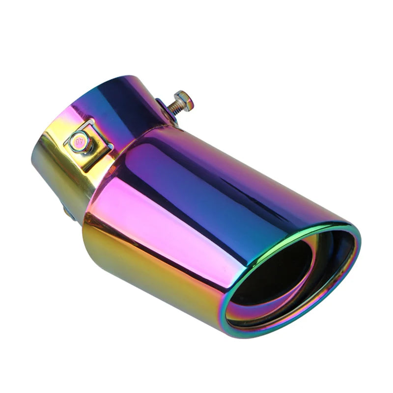 Car Exterior Parts Car Exhaust Muffler Tip Stainless Steel Black Straight Bent Exhaust Tail Muffler Tip Pipe