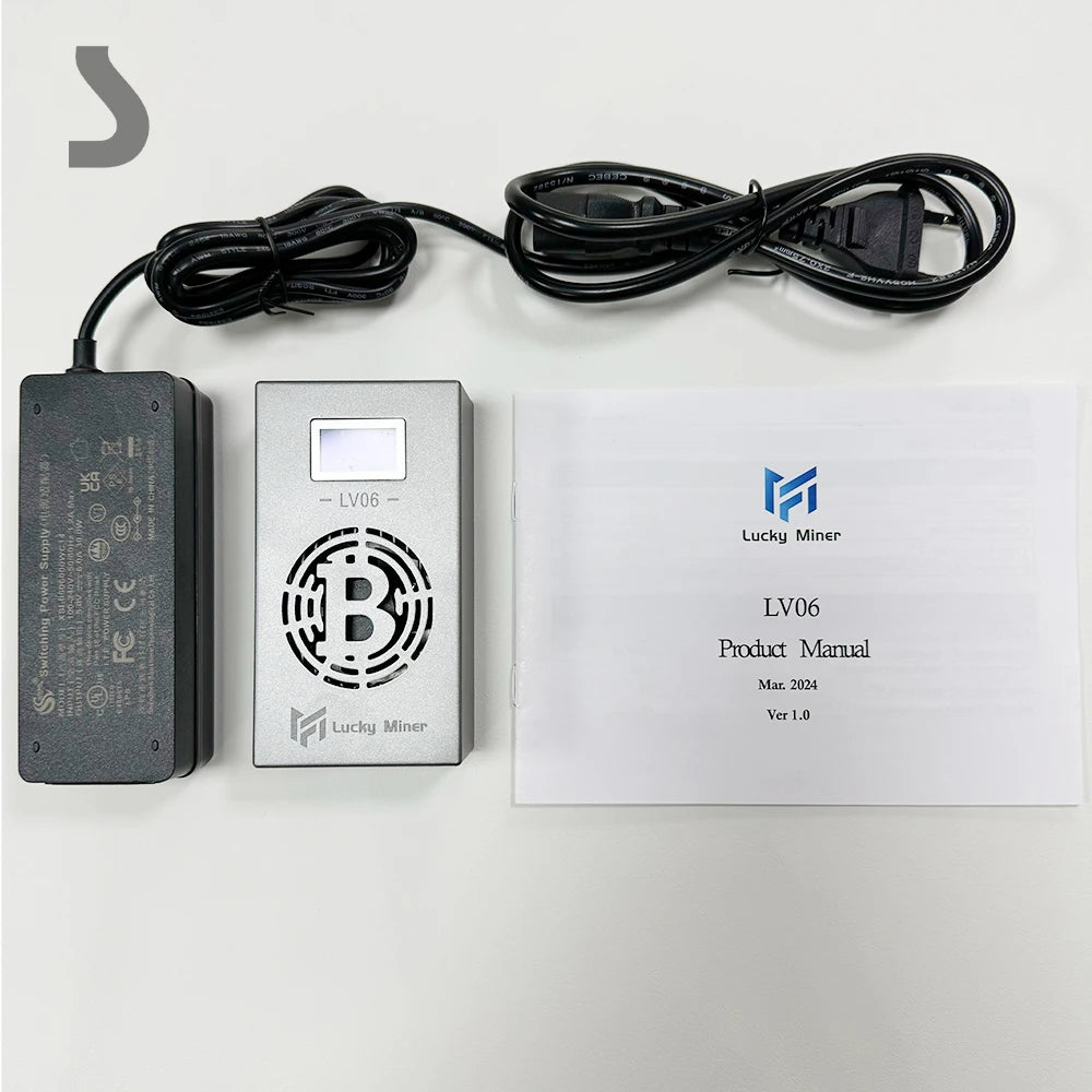 Bitcoin Miner Lucky Miner LV06 WIFI 504GH/S 13W BM1366 SHA256 BTC BSV DGB Home Silent Lottery Miner ASIC Mining Solo Miner