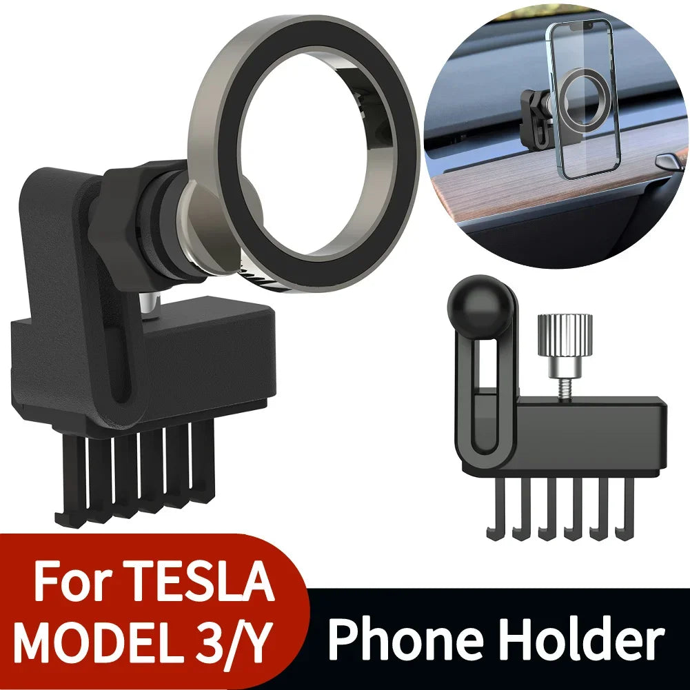 Mobile Phone Holder Universal Smartphone Stand Support 360 Degree Rotation Auto Accessories for Tesla Model 3 Model Y