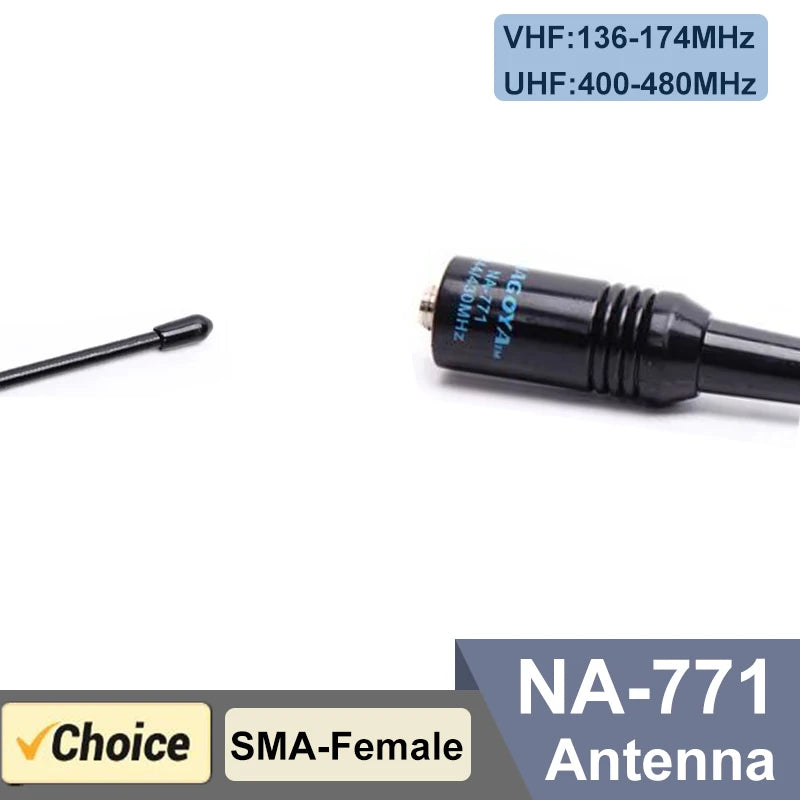 Na771 Antenna Nagoya High Gain Antenna VHF/UHF SMA Female For Quansheng UVK5 UVK58 UVK6 Baofeng DM-1701 Walkie Talkie Ham Radios