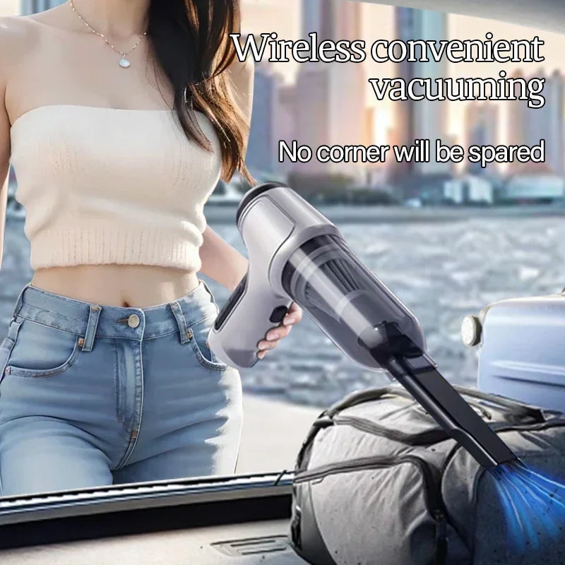 Car Vacuum Cleaner Wireless Portable Vacuum Machine 95000PA Strong Suction Handheld Mini Cleaner High Power Blower for Cars Home