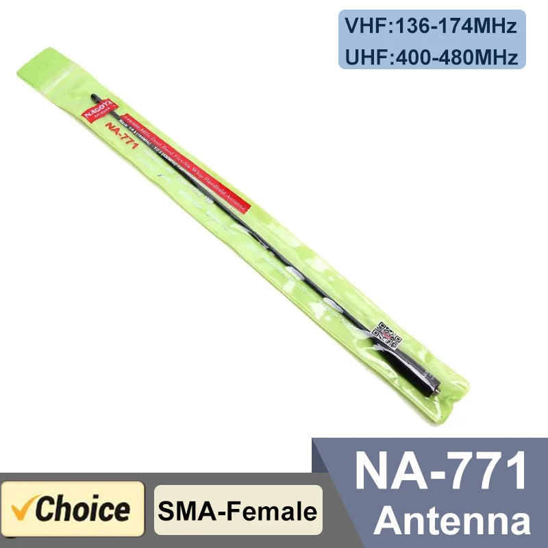 Na771 Antenna Nagoya High Gain Antenna VHF/UHF SMA Female For Quansheng UVK5 UVK58 UVK6 Baofeng DM-1701 Walkie Talkie Ham Radios