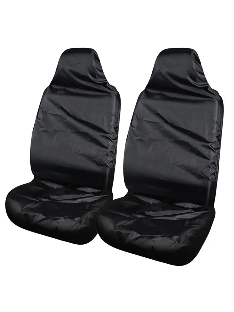 A Pair of Car Seat Covers Made of Oxford Cloth That Is Waterproof, Stain Resistant, and Easy to Clean. Front Seat Covers Are All