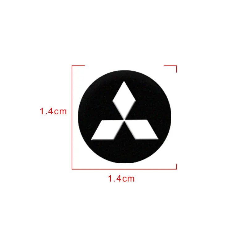 New Remote Car Key Stickers Emblem Logo Accessories Car Goods For Mitsubishi ASX Lancer L200 Pajero Sport Attrage Mirage Eclipse