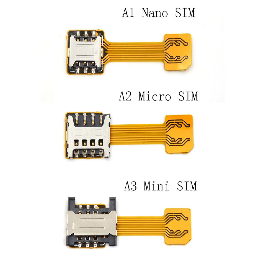 Hybrid Double Dual Sim Card Adapter Micro SD Sim Extension Adapter For Xiaomi/Redmi For Samsung/Huawei