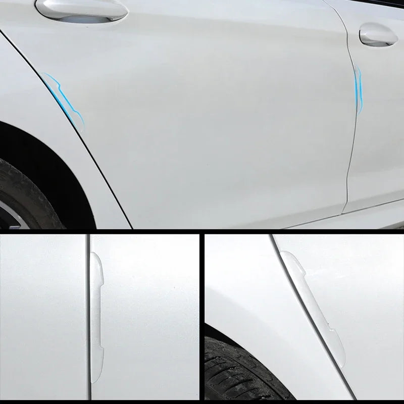 Car Door Transparent Anti-collision Protector Bar Stickers Rearew View Mirror Cover Protection StripSide Edge Guards Scuff Plate