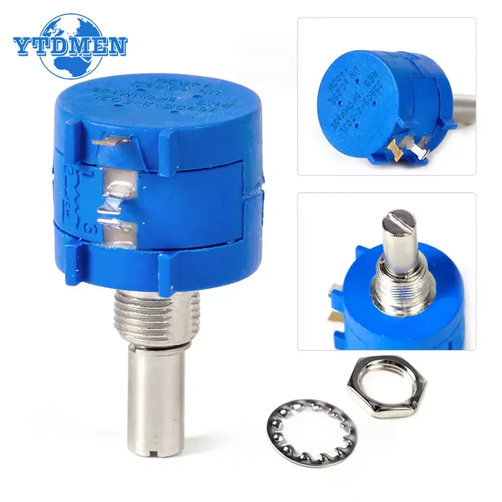 1PCS Potentiometers Precision Multiturn 3590S Wirewound Potentiometer Adjustable Resistor 100R 200R 2K 5K 10K 20K 50K 100K Ohm