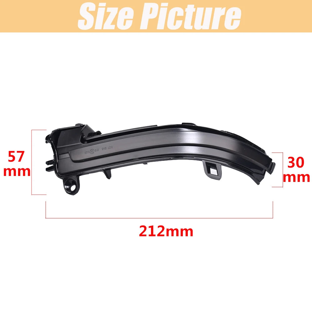 Smoked Side Mirror Sequential Dynamic Turn Signal Light For BMW 1 2 3 4 Series X1 F20 F21 F22 F23 F30 F31 F34 F32 E84 i3