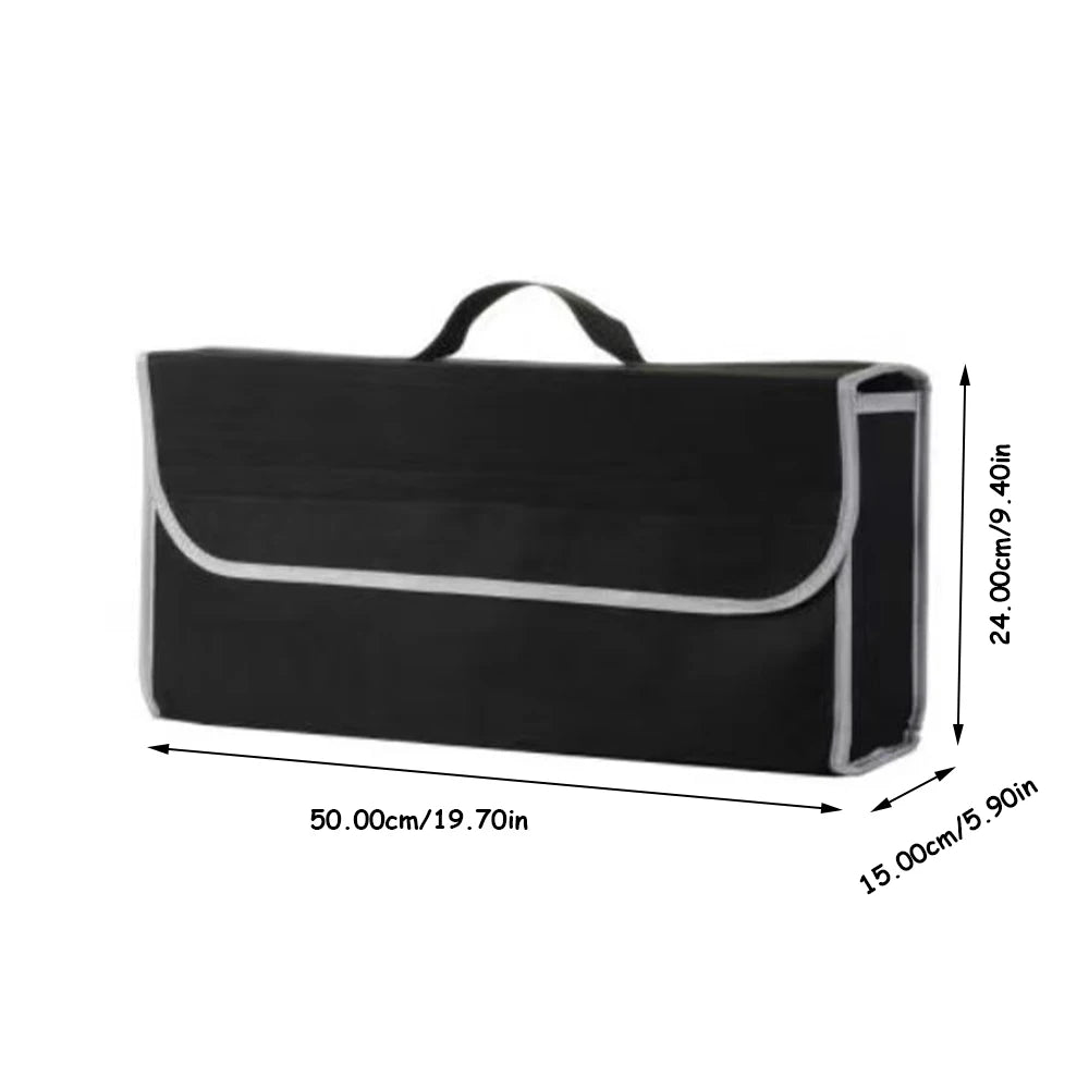 Car trunk folding storage box felt folding storage box debris sorting box black