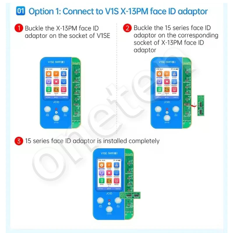 JCID JC Convert 13 To 15 Series Face ID Adaptor Repair Face id Problem By Reading And Wirting For iPhone 15 Pro MAX Plus FPC