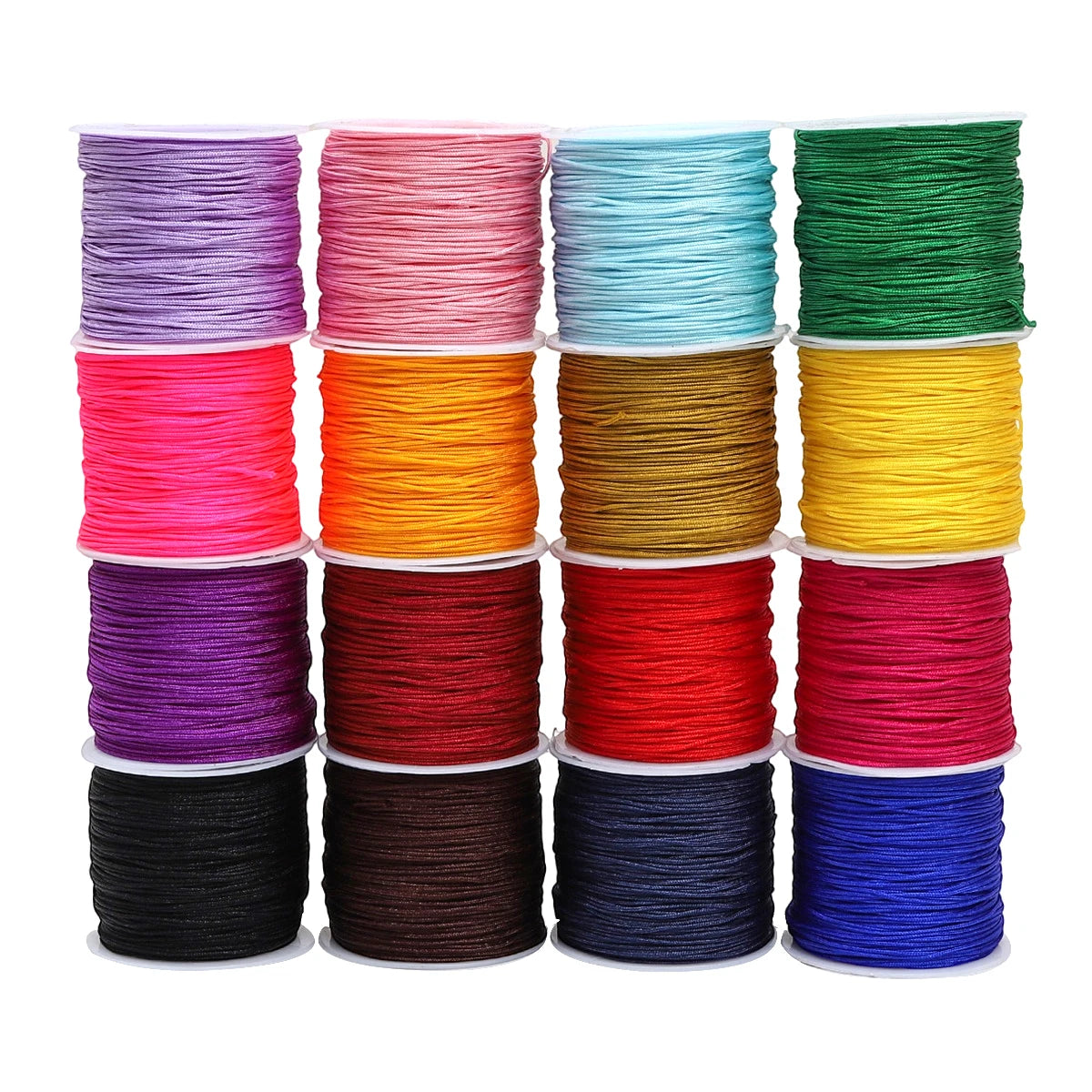 50M/roll 0.8mm Nylon Thread Cord Chinese Knot Cord Bracelet Braided String For DIY Tassels Beading String Jewelry Making