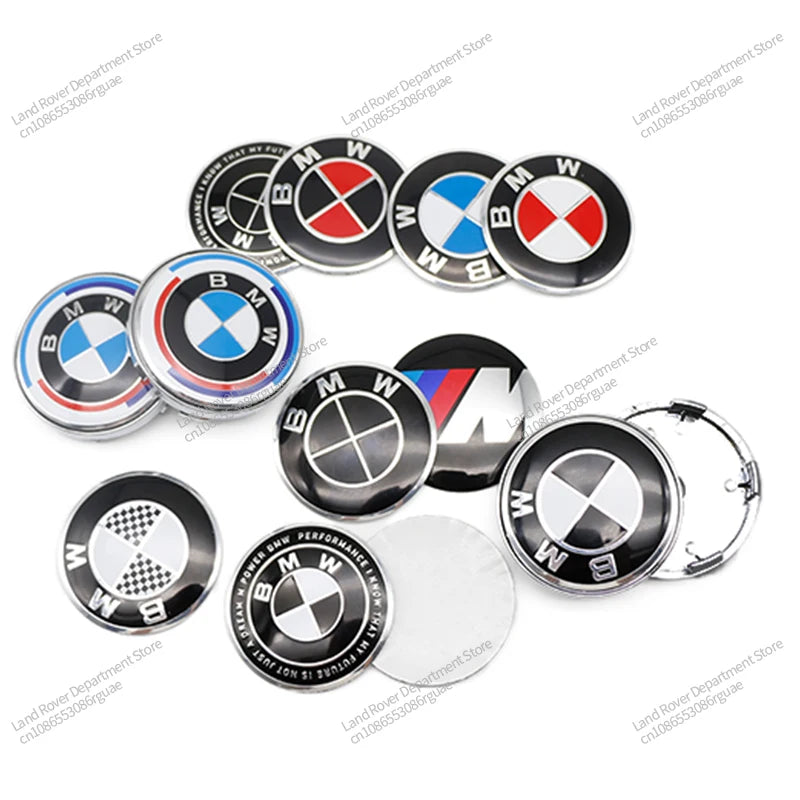 4pcs 56/60mm Car Wheel Center Hub Cap Stickers Styling For BMW M Performance E36 E46 E60 E90 E91 E92 E93 F30 F20 M3 Accessories