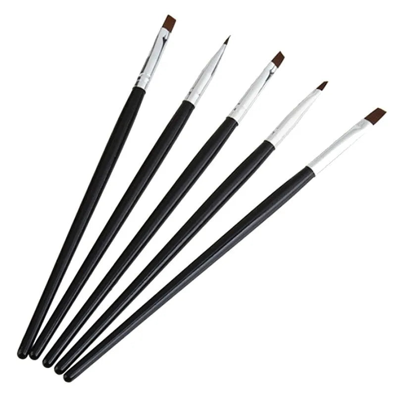 5 Pcs Dental Resin Brush Pens Dental Shaping Silicone Adhesive Composite Porcelain Teeth Dentist Tools Dentistry Lab Tool