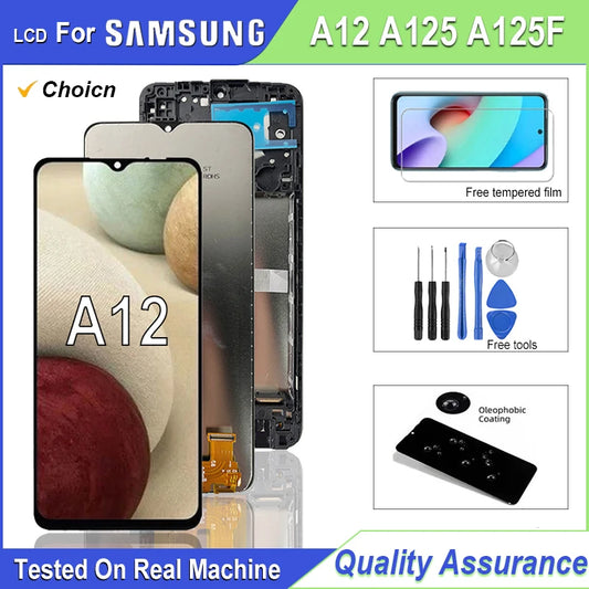 6.5" LCD Display For Samsung Galaxy A12 LCD A125 A125M A125F LCD Touch Screen Digitizer Assembly For Galaxy A125F Display