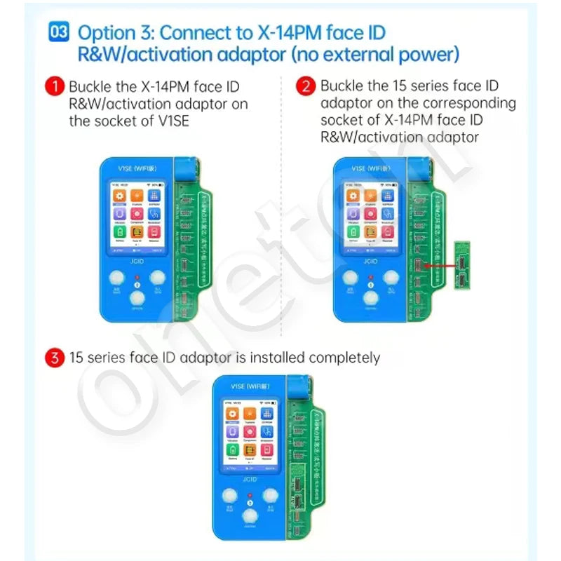 JCID JC Convert 13 To 15 Series Face ID Adaptor Repair Face id Problem By Reading And Wirting For iPhone 15 Pro MAX Plus FPC